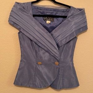 Vintage style baby blue formal wear